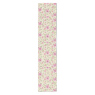 Caminho De Mesa Pequeno Vintage Cor-de-rosa-rosa Rosa Floral