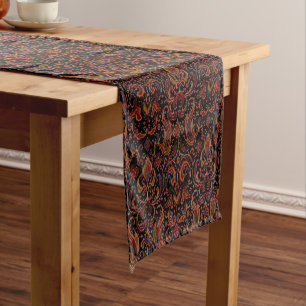 Caminho De Mesa Pequeno Vintage Indonésio Banguecoque Padrão Ikat Tribal
