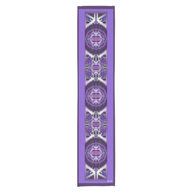 Caminho De Mesa Pequeno W3 roxo (Frente)