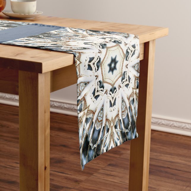 Caminho De Mesa Pequeno Web de Neve (No Local)