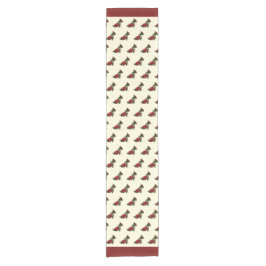 Caminho De Mesa Pequeno Wee Scottie (Feliz Ruff Ruff) 14" X 72"