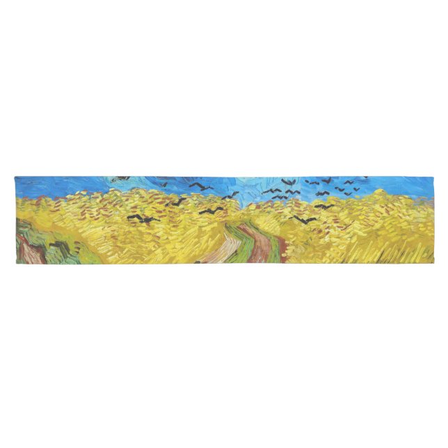Caminho De Mesa Pequeno Wheatfield com Crows, Van Gogh (Horizontal)