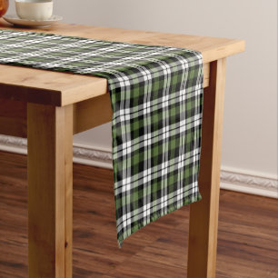 Caminho De Mesa Pequeno Xadrez Buffalo Verde Escuro Preto e Branco