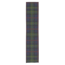 Caminho De Mesa Pequeno Xadrez Clan Malcolm Green Rustic Tartan