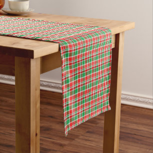Caminho De Mesa Pequeno Xadrez de Férias de Natal