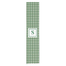 Caminho De Mesa Pequeno Xadrez de Monograma Gingham