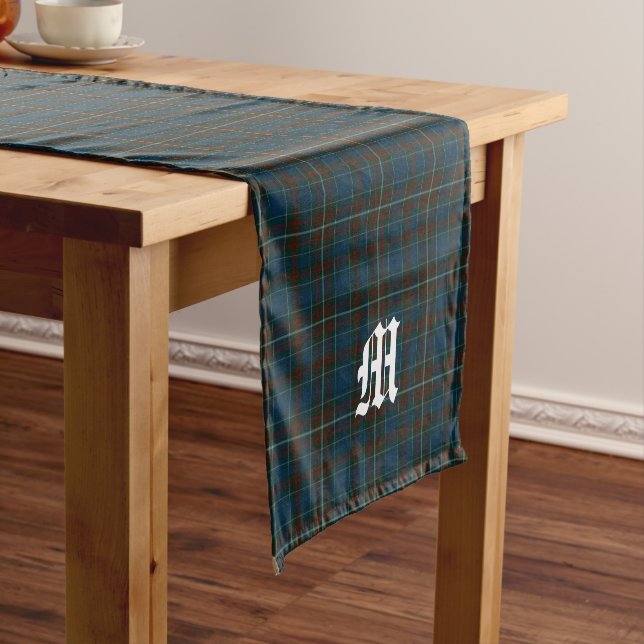 Caminho De Mesa Pequeno Xadrez do MacConnell Clan Tartan Monogrammed (No Local)