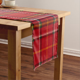 Caminho De Mesa Pequeno Xadrez Escocês Royal Stewart Vermelho Dourado