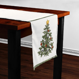 Caminho De Mesa Pequeno XMAS assustador   Um Grunge De Árvore De Natal Mui