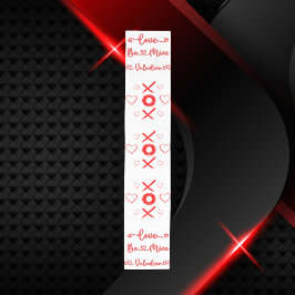 Caminho De Mesa Pequeno XOXO dia de os namorados com Corações em Vermelho 