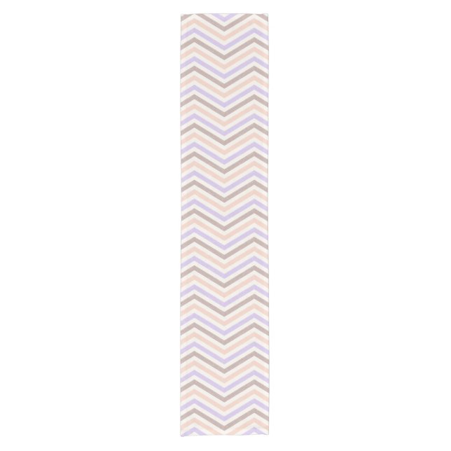 Caminho De Mesa Pequeno ZigZag Blush Rosa Lavanda (Frente)