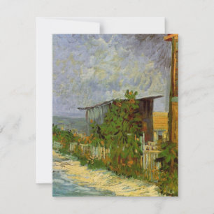 Caminho de Montmartre e Girassóis por Vincent van 