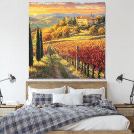 Caminho do ouro - Canvas Premium da Toscana