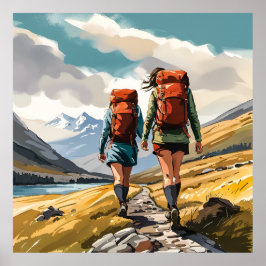 Caminho na Impressão das Terras Altas da Escócia