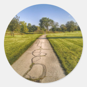 Caminho para estacionar adesivos