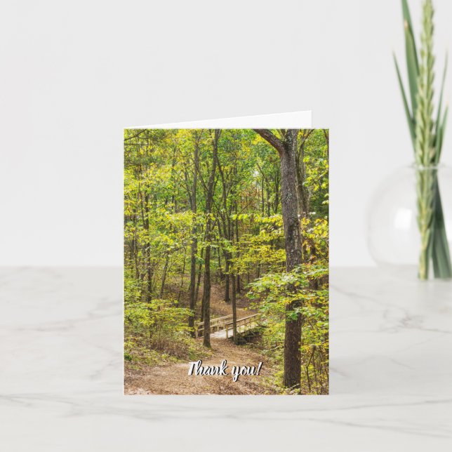 Caminho Para O Cartões de agradecimentos Da Ponte (Frente)