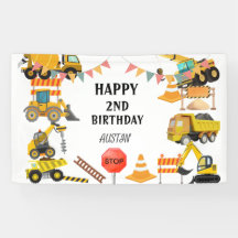 Caminhões De Construção | Parte Aniversário de cri