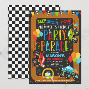 Caminhões De Monstros De Convite Para O Aniversá