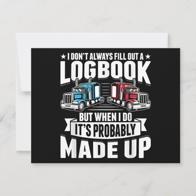 Caminhoneiro Engraçado Caminhão-Caminhoneiro (Frente)