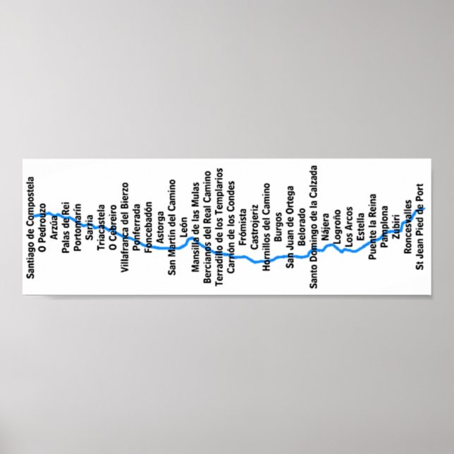 Camino de Santiago Poster (Frente)
