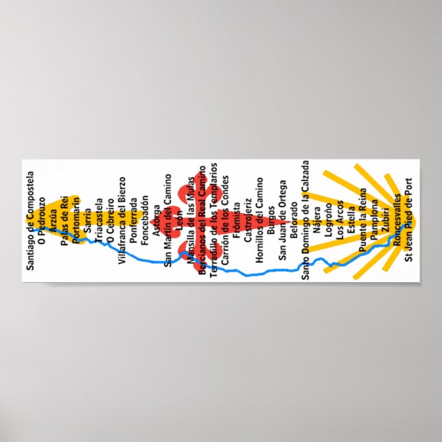 Camino de Santiago Poster (Frente)