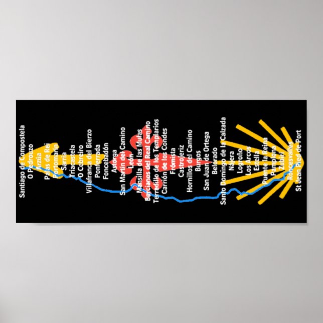 Camino de Santiago Poster (Frente)
