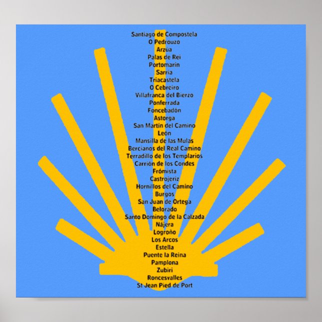 Camino de Santiago Poster (Frente)