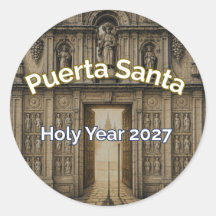 Camino Puerta Santa Ano Santo 2027 Adesivo