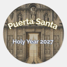 Camino Puerta Santa Ano Santo 2027 Adesivo