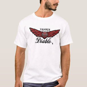 CAMIONISTA Diablo - CAMISA de T - personalizado