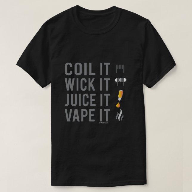 Camisa Ω VAPE | Colza de suco de fermento | VapeGo (Frente do Design)