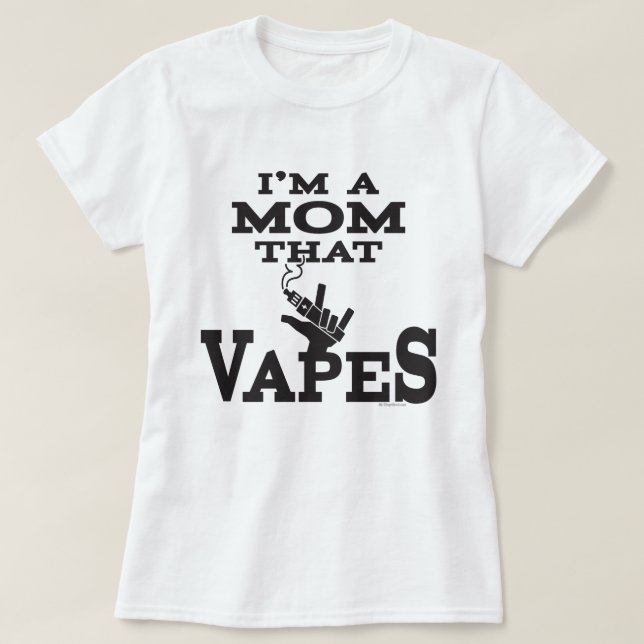 Camisa Ω VAPE | Mãe que Vapes | VapeGoat™ (Frente do Design)