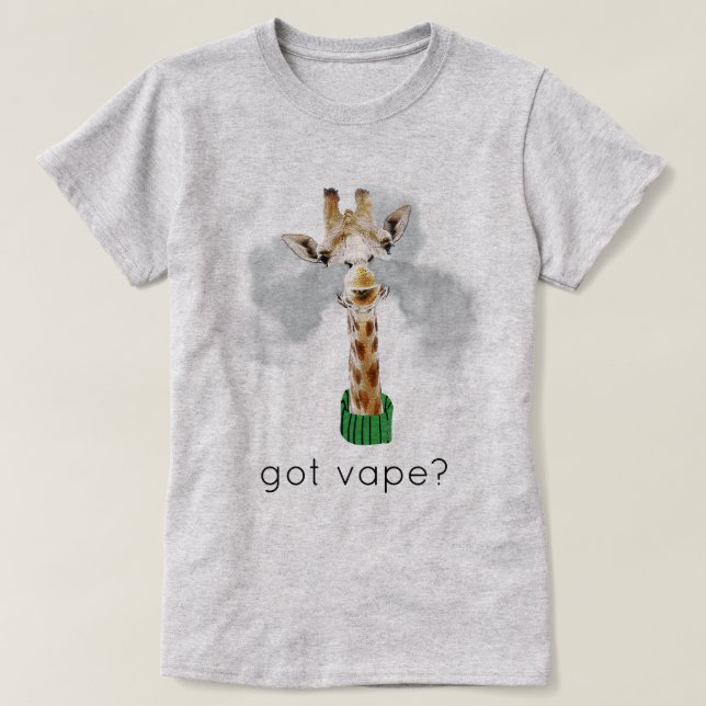 Camisa Ω VAPE | Vape Giraffe | VapeGoat™ (Frente do Design)