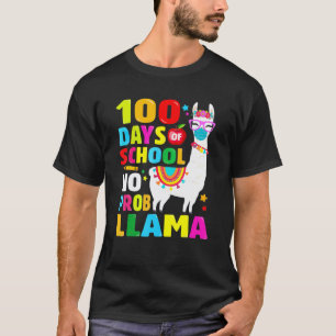 Camisa 100 Dias De Escola Sem Probllama Rosto De L