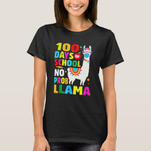 Camisa 100 Dias De Escola Sem Probllama Rosto De L