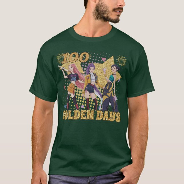 Camisa 100 Dias de Ouro, Caçadores de Demônios Hun (Frente)