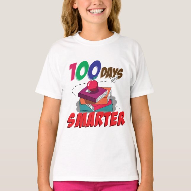 Camisa 100 dias mais inteligente | 100 Dias De Esc (Frente)