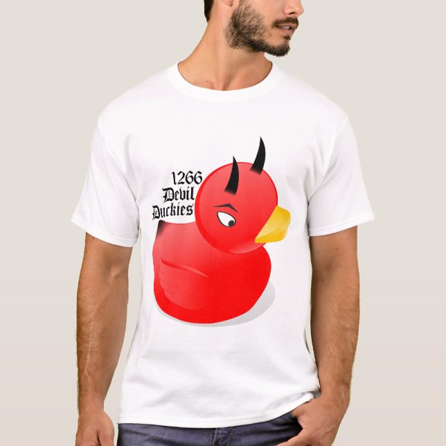 Camisa 1266 de Duckies do diabo de FRC [vermelha] (Frente)