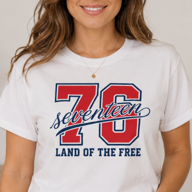 Camisa 1776 Terra dos Livres (Criador carregado)