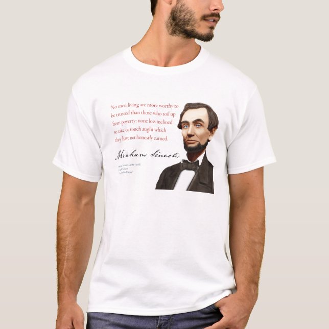 Camisa #17 "homens feito a si próprio " de Abraham (Frente)