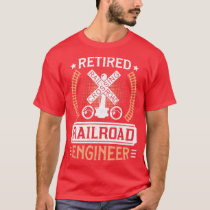 Camisa 1 do Engenheiro de locomotivas da ferrovia 