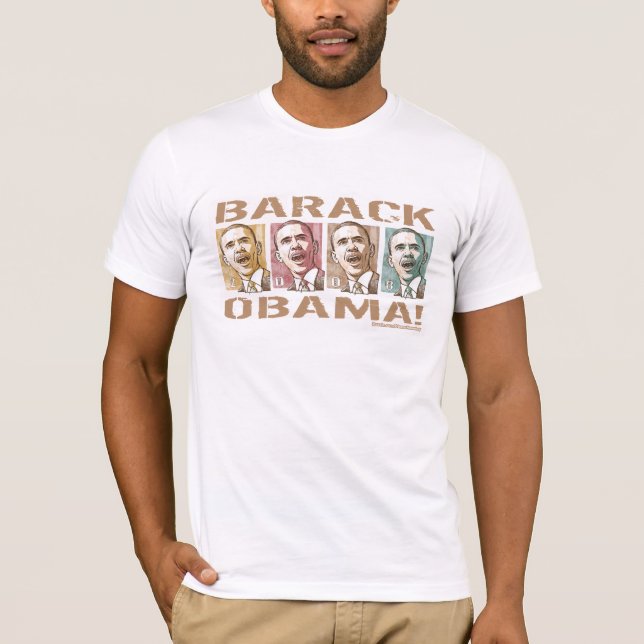 Camisa 2008 da imagem de Barack Obama (Frente)