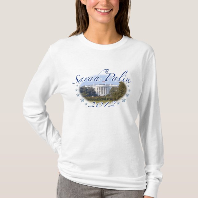 Camisa 2012 branca da casa de Sarah Palin (Frente)