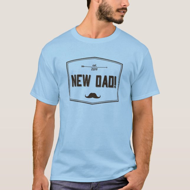 Camisa 2014 do novo papai para esperar pais (Frente)