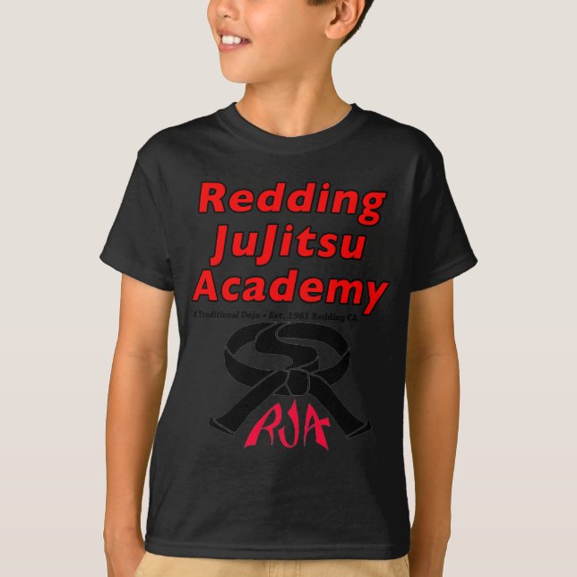 Camisa 2015 da academia do JuJitsu de Redding (Frente)