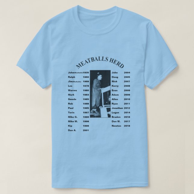 Camisa 2018 dos Meatballs da montanha do cervo (Frente do Design)