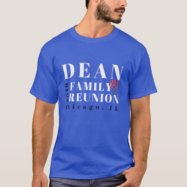 Camisa 2019 da reunião do decano família (homens & (Frente)