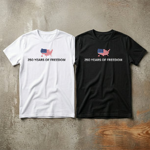 Camisa 250 Anos de Liberdade Aniversário EUA
