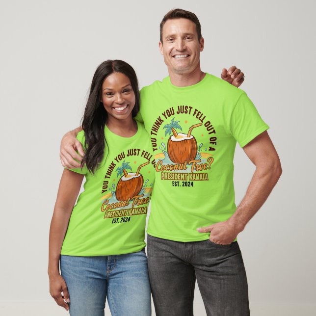 CAMISA 2 DE COCONUTA DE KAMALA HARRIS PALM TREE (Unissex)