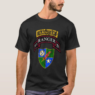 Camisa 3Rd Army Ranger Scroll Tab E Dui Desgastada